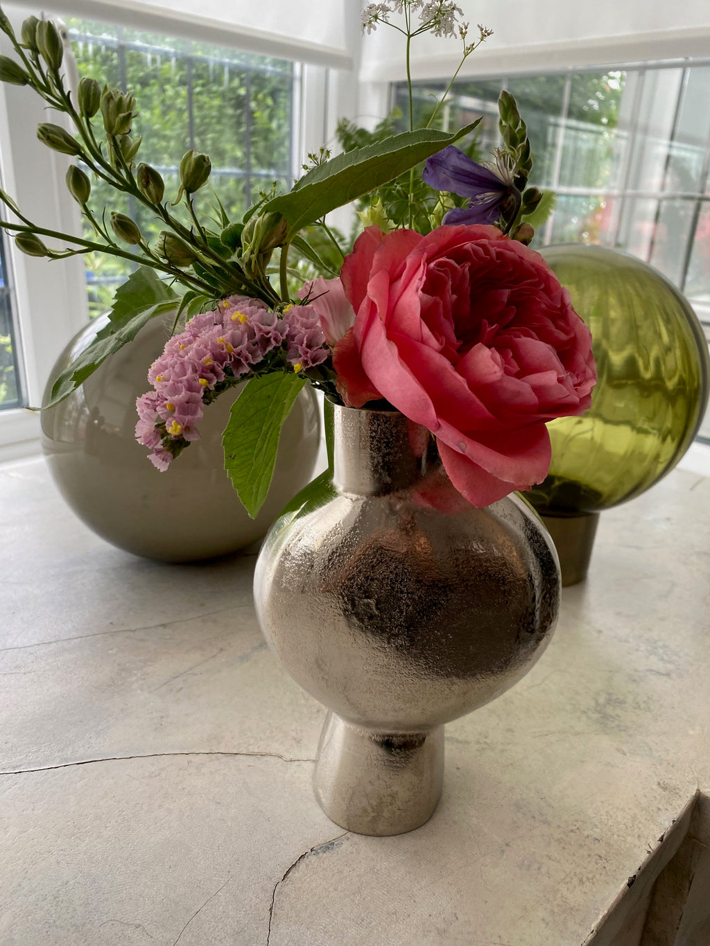 Silver Wonky Vase