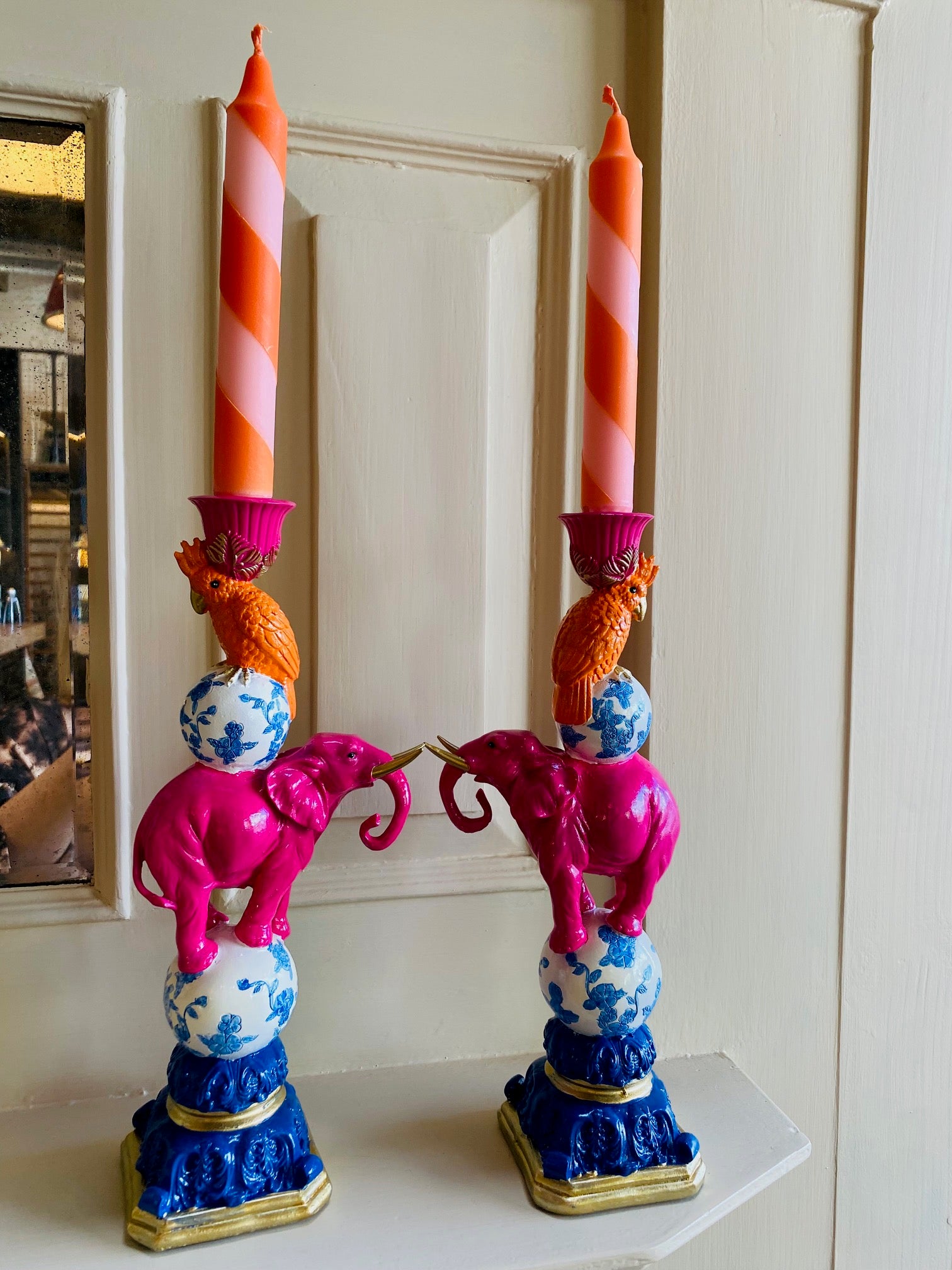 Multi Coloured hand dipped candles