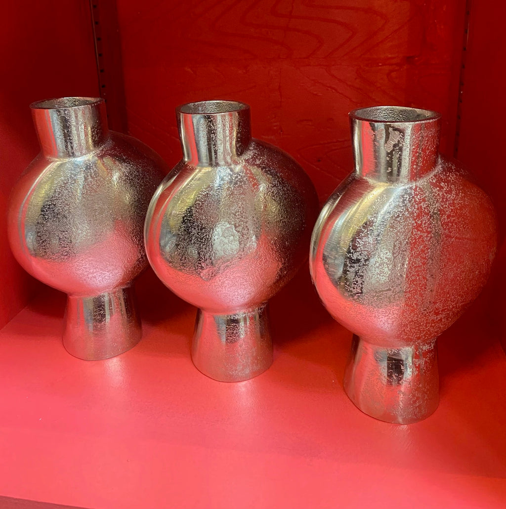 Silver Wonky Vase
