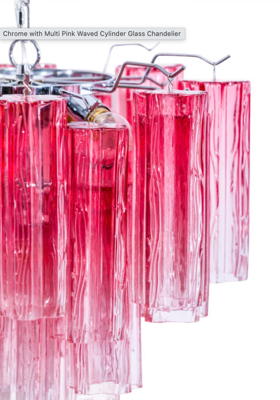 Tallulah Chandelier in Pink