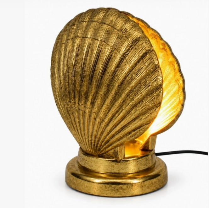 Gold Shell Table Lamp