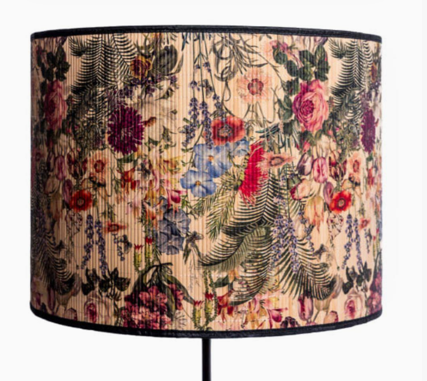 Multi Floral Bamboo Pendant Shade