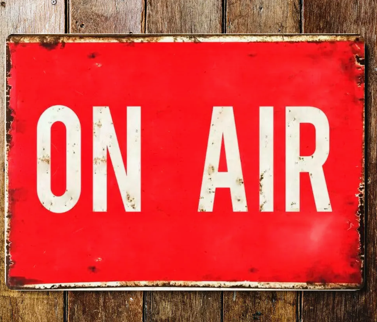 On Air Metal Sign