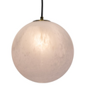 Large Moon Pendant Glass Lamp