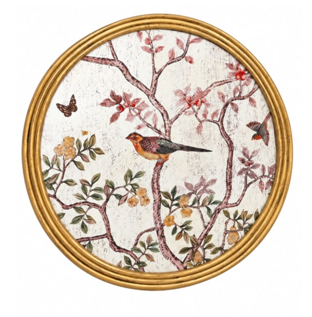 Large Round Oriental Wall Mirror