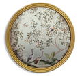 Round Botanical Wall Mirror