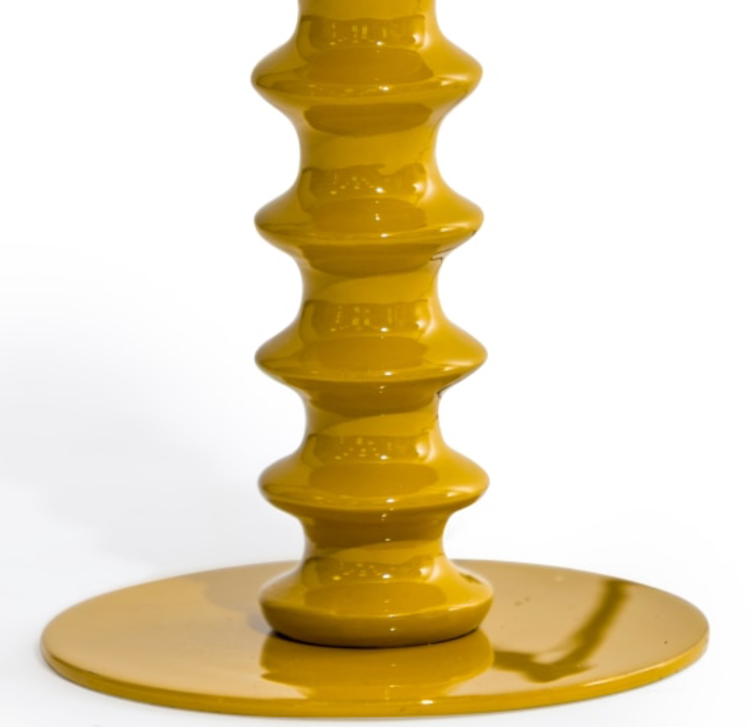 Ribbed Table Lamp in Mustard