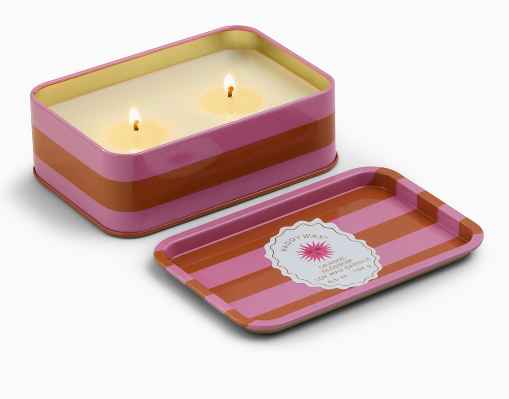 Paddywax Orange Blossom Tin Candle