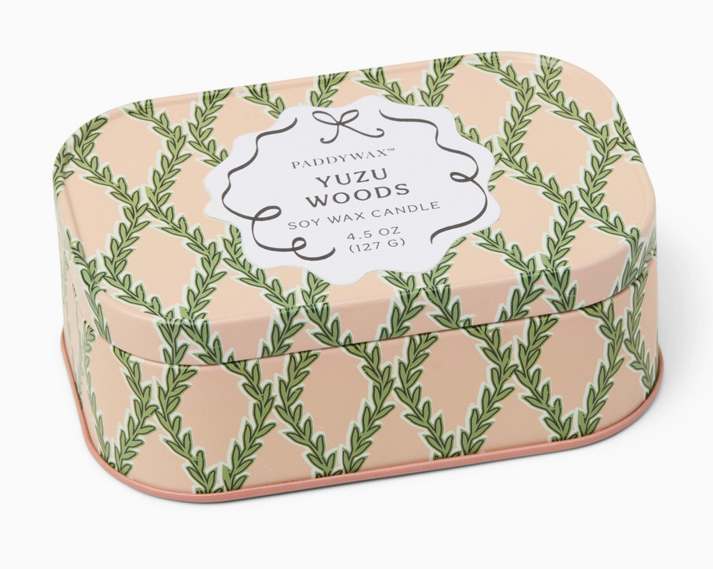 Yuzu Woods Tin Candle